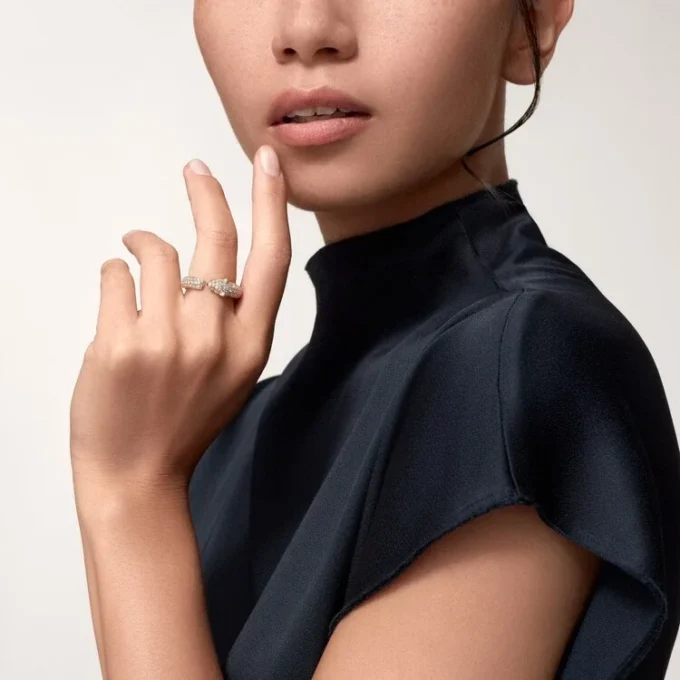Panthere De Cartier-ring – geelgoud, smaragden, onyx, diamanten – Cartier