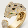 Panthere De Cartier-ring – geelgoud, smaragden, onyx, diamanten – Cartier