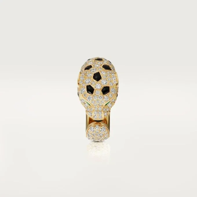 Panthere De Cartier-ring – geelgoud, smaragden, onyx, diamanten – Cartier