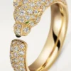 Panthere De Cartier-ring – geelgoud, smaragden, onyx, diamanten – Cartier