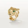 Panthere De Cartier-ring – geelgoud, tsavorietgranaten, onyx – Cartier