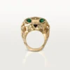 Panthere De Cartier-ring – geelgoud, tsavorietgranaten, onyx – Cartier