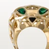 Panthere De Cartier-ring – geelgoud, tsavorietgranaten, onyx – Cartier