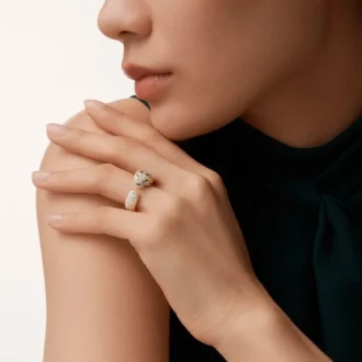 Panthere De Cartier-ring, middelgroot model, bezet