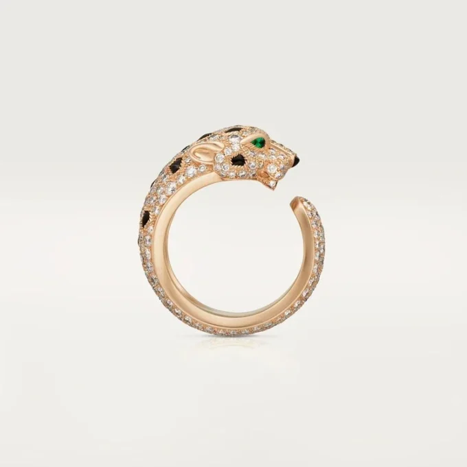 Panthere De Cartier-ring, middelgroot model, bezet
