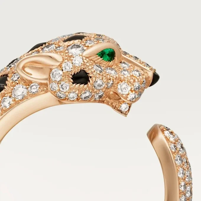 Panthere De Cartier-ring, middelgroot model, bezet