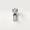 Panthere De Cartier-ring, middelgroot model, half bezet