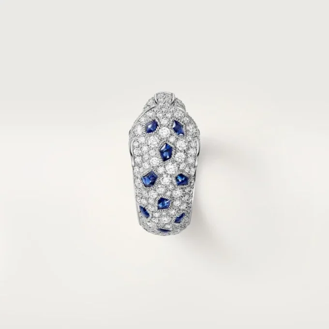 Panthere De Cartier-ring, middelgroot model, half bezet