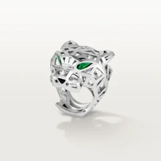 Panthere De Cartier-ring – niet-gerhodineerd witgoud, tsavoriet-granaten, onyx – Cartier