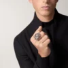 Panthere De Cartier-ring – niet-gerhodineerd witgoud, tsavoriet-granaten, onyx – Cartier