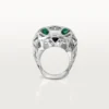 Panthere De Cartier-ring – niet-gerhodineerd witgoud, tsavoriet-granaten, onyx – Cartier