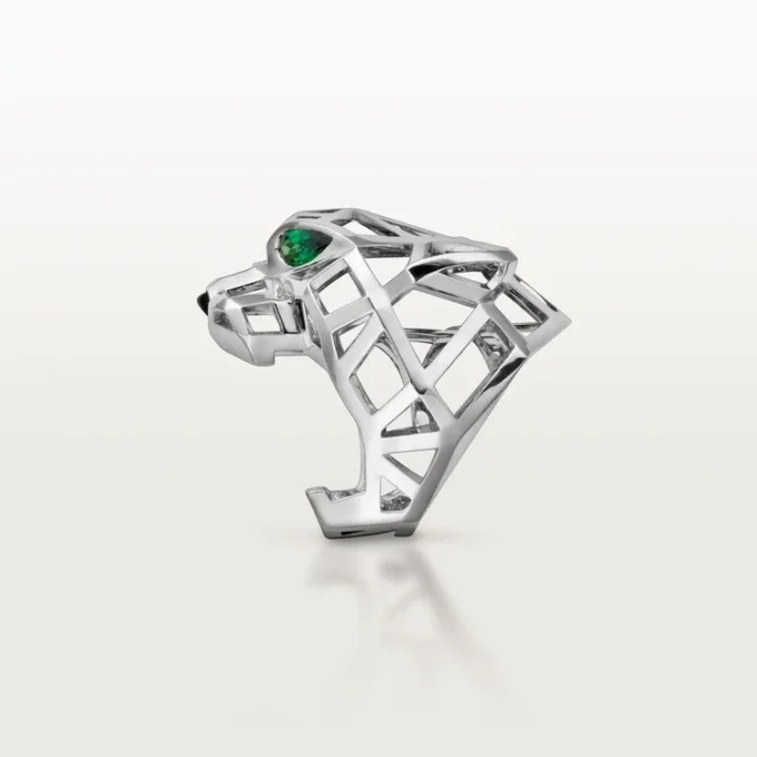 Panthere De Cartier-ring – niet-gerhodineerd witgoud, tsavoriet-granaten, onyx – Cartier
