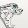 Panthere De Cartier-ring – niet-gerhodineerd witgoud, tsavoriet-granaten, onyx – Cartier