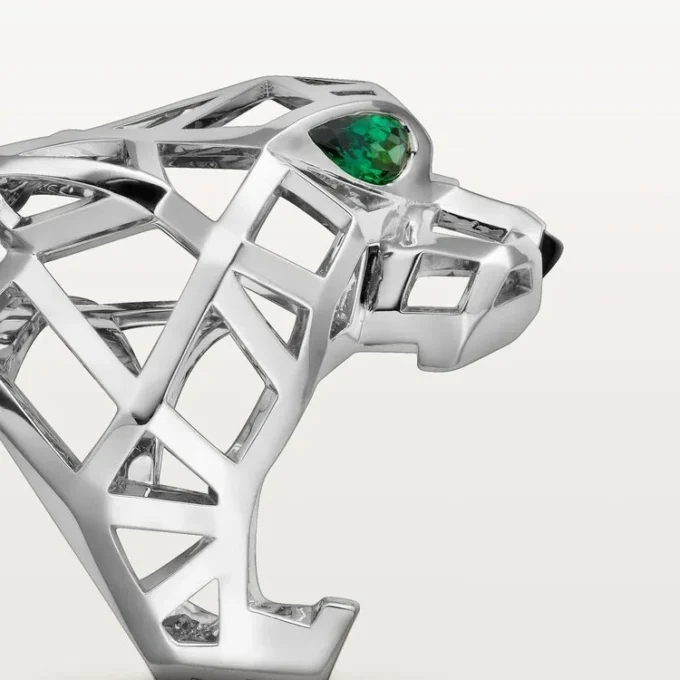 Panthere De Cartier-ring – niet-gerhodineerd witgoud, tsavoriet-granaten, onyx – Cartier