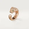 Panthere De Cartier-ring – Roségoud, diamanten, smaragden, onyx – Cartier