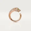 Panthere De Cartier-ring – Roségoud, diamanten, smaragden, onyx – Cartier