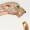 Panthere De Cartier-ring – Roségoud, diamanten, smaragden, onyx – Cartier