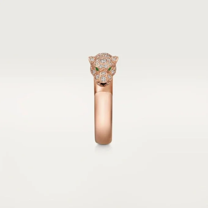 Panthere De Cartier-ring – roségoud, onyx, smaragden, diamanten – Cartier