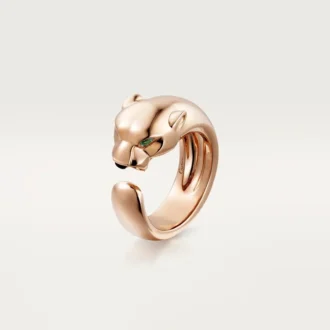 Panthere De Cartier-ring – Roségoud, tsavoriet-granaten, onyx – Cartier