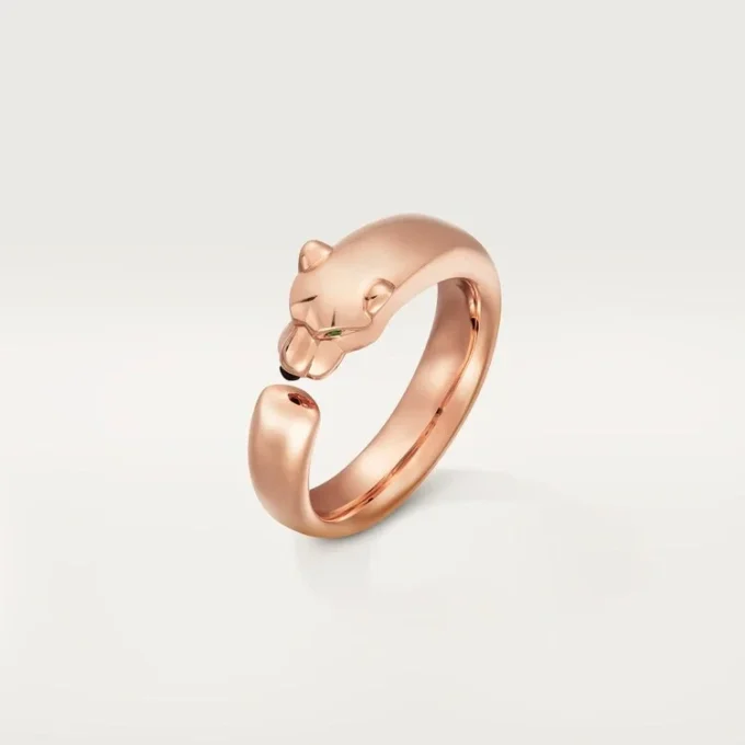Panthere De Cartier-ring – Roségoud, tsavoriet-granaten, onyx – Cartier