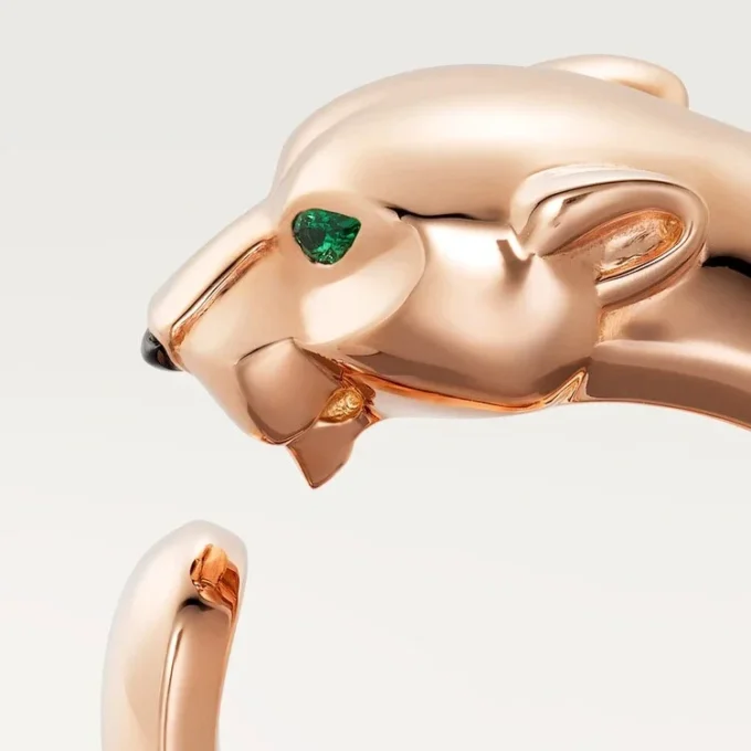 Panthere De Cartier-ring – Roségoud, tsavoriet-granaten, onyx – Cartier