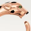 Panthere De Cartier-ring – Roségoud, tsavoriet-granaten, onyx – Cartier