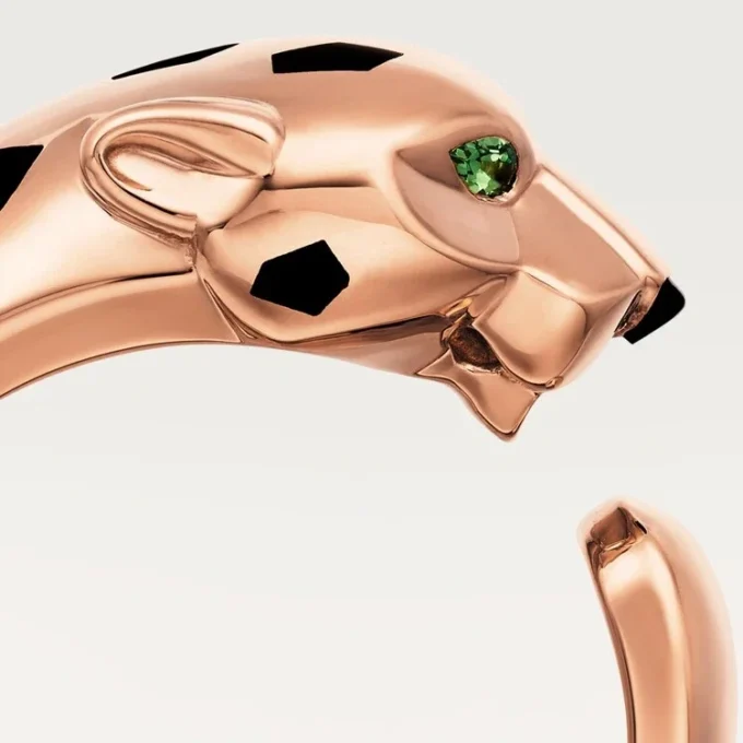 Panthere De Cartier-ring – Roségoud, tsavoriet-granaten, onyx – Cartier