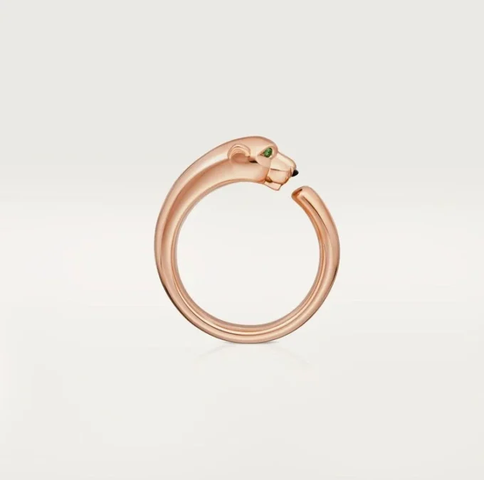 Panthere De Cartier-ring – Roségoud, tsavoriet-granaten, onyx – Cartier