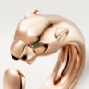 Panthere De Cartier-ring – Roségoud, tsavoriet-granaten, onyx – Cartier