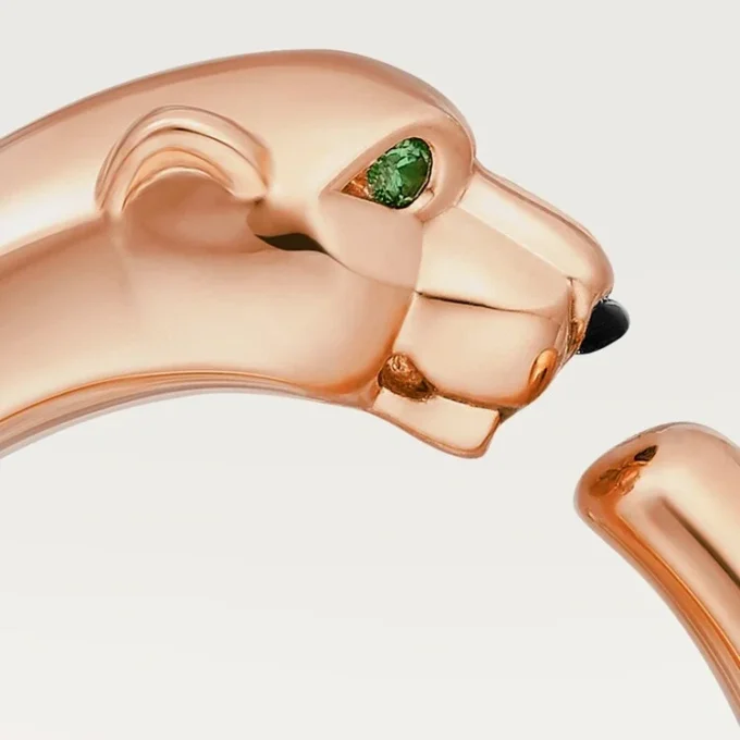 Panthere De Cartier-ring – Roségoud, tsavoriet-granaten, onyx – Cartier
