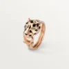 Panthere De Cartier-ring – Roségoud, tsavoriet-granaten, onyx, zwarte lak, diamanten – Cartier