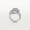 Panthere De Cartier-ring, scharnierend, bezet