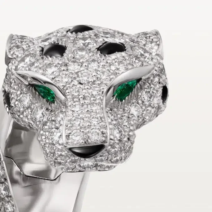 Panthere De Cartier-ring, scharnierend, bezet