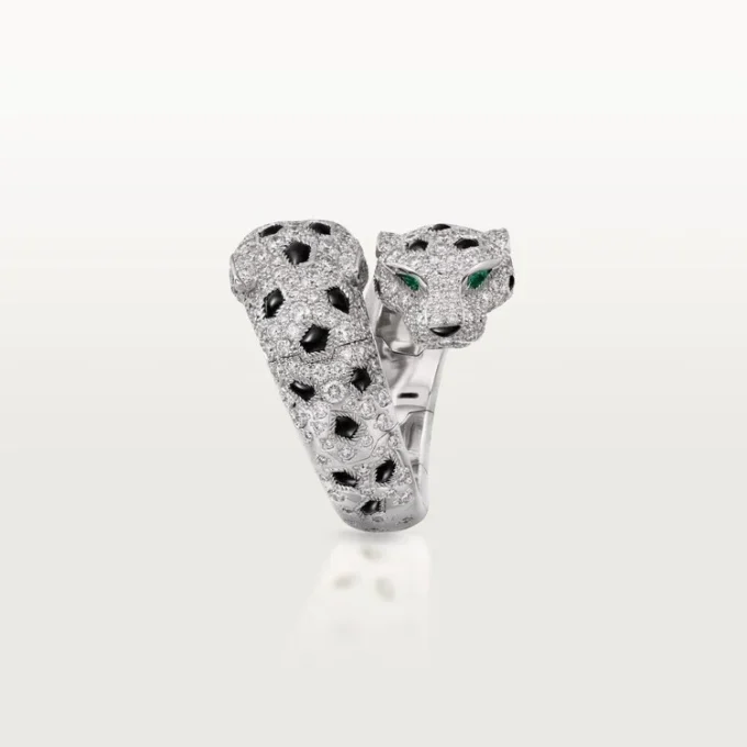 Panthere De Cartier-ring, scharnierend, bezet