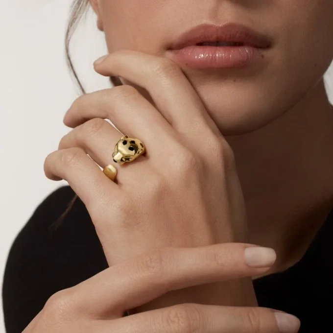 Panthere De Cartier ring van geelgoud en onyx | Cartier Us