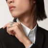 Panthere De Cartier-ring – witgoud, diamanten, smaragden, onyx – Cartier