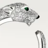 Panthere De Cartier-ring – witgoud, diamanten, smaragden, onyx – Cartier