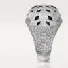 Panthere De Cartier-ring – witgoud, diamanten, smaragden, onyx – Cartier