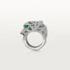 Panthere De Cartier-ring – Witgoud, onyx, smaragden, diamanten – Cartier