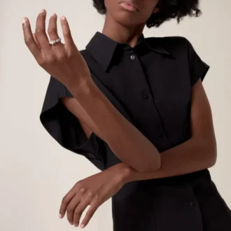 Panthere De Cartier-ring – Witgoud, smaragden, onyx, diamanten – Cartier