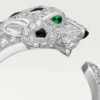 Panthere De Cartier-ring – Witgoud, smaragden, onyx, diamanten – Cartier