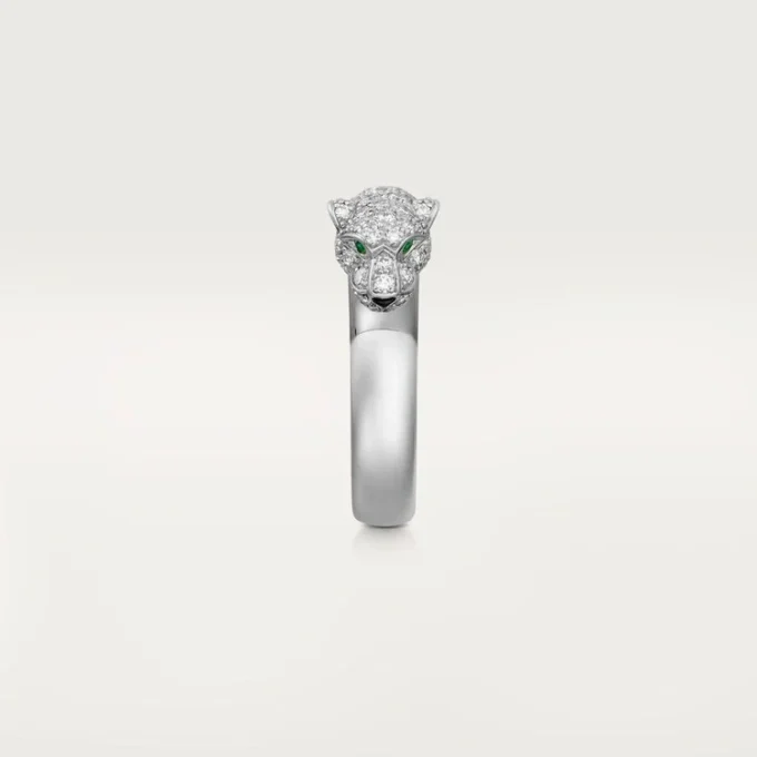 Panthere De Cartier-ring – Witgoud, smaragden, onyx, diamanten – Cartier