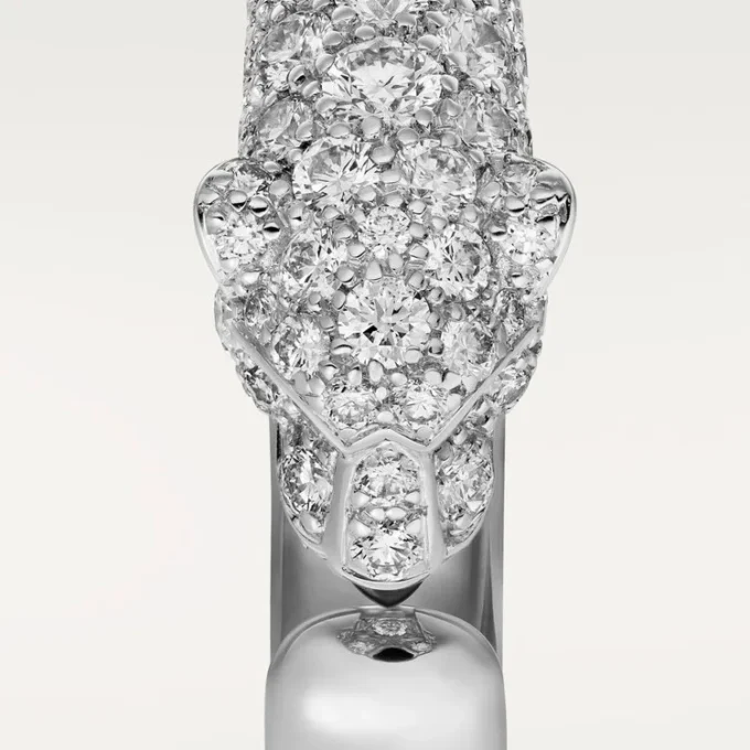 Panthere De Cartier-ring – Witgoud, smaragden, onyx, diamanten – Cartier