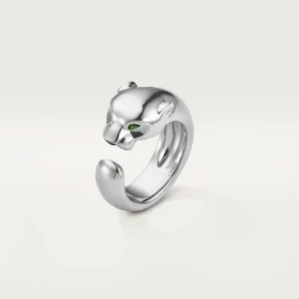 Panthere De Cartier-ring – Witgoud, Tsavoriet-granaten, Onyx – Cartier