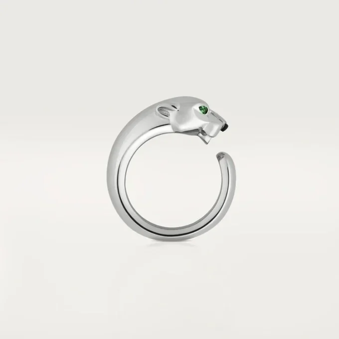 Panthere De Cartier-ring – Witgoud, Tsavoriet-granaten, Onyx – Cartier