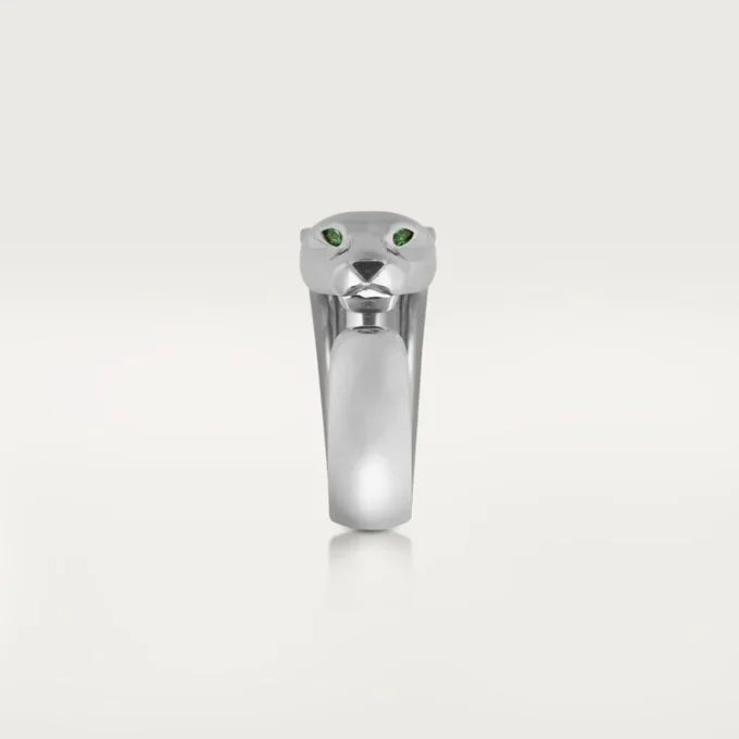 Panthere De Cartier-ring – Witgoud, Tsavoriet-granaten, Onyx – Cartier