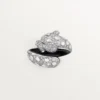 Panthere De Cartier-ring, zwart gelakt, bezet