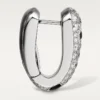 Panthere Diamond kleine hoepeloorbellen, witgoud | Cartier Us