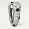 Panthere Diamond kleine hoepeloorbellen, witgoud | Cartier Us