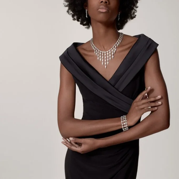 Pluie De Cartier-halsketting, diamanten